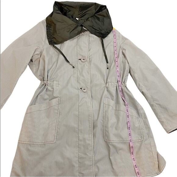 Chico’s Reversible White With Black Stripes Or Solid Black Jacket, Size 2/Medium - Picture 9 of 15